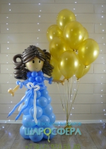 Кукла из шаров "Моя подружка"